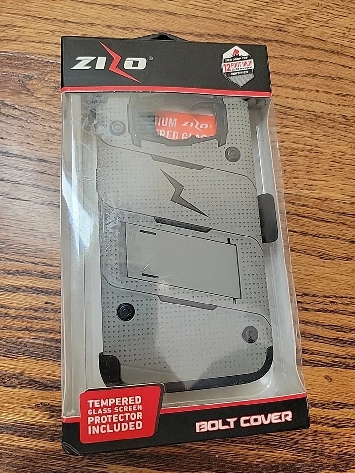 Funda ZIZO Bolt Samsung Galaxy S7 Edge con soporte de vidrio templado y cordón Foto 1 de 4