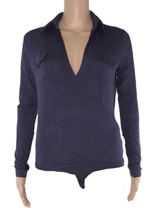 Alysi Camiseta Body De Mujer 46 Eu42 Extra Grande Azul Cruce Stretch Manga Larga - Imagen 1 de 10