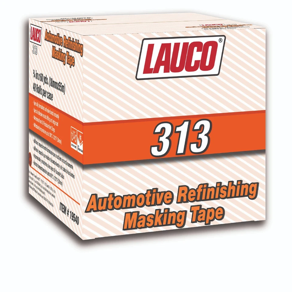 LAUCO Orange Automotive Refinishing Masking Tape, Moisture UV and Heat Resistant - Image 1 of 1