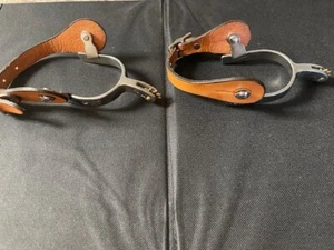 ESPUELAS OCCIDENTALES y correas de cuero grabadas florales para jóvenes/mujeres - Imagen 1 de 6