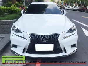 Carbon Fiber Add-on Front Lip fit 2013-2015 LEXUS IS250 IS350 w/ F-Sport Package - Picture 1 of 4