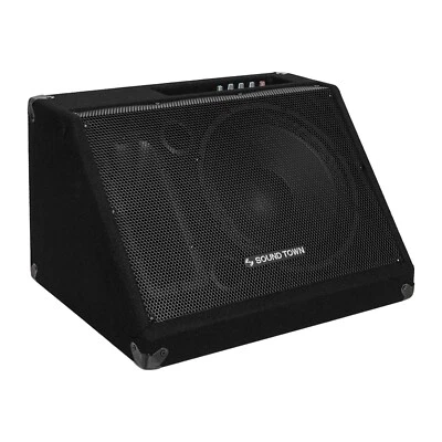 Sound Town 12" 500W Powered DJ PA Stage Monitor Active Speaker (METIS-12MPW)
