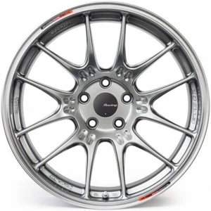 Enkei GTC02 Wheel (17x9", 43mm, 5x100, Each) Hyper Silver Individual Rim - Picture 1 of 4