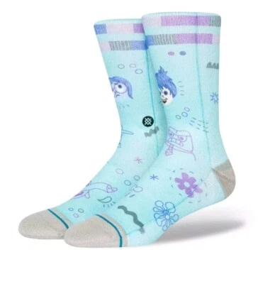 Calcetines Stance Adulto Verde Crew Poliéster Disney Pixar Ryan Bubnis Inside Out Talla L Foto 1 de 4