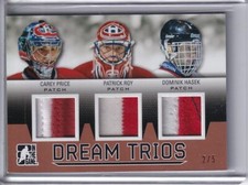 2014-15 ITG Draft Prospects Dream Trios Patches #4 Bronze Roy / Price / Hasek /5