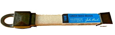 10/0 cuentas de semillas checas perlas blancas frasco de 24 g Foto 1 de 2