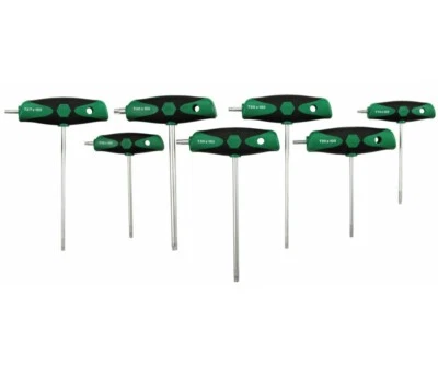 Wiha 36497 Mango en T Torx con Empuñadura Acolchada y Destornillador Lateral, Juego de 7 Piezas Foto 1 de 4