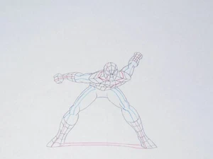 ULTIMATE SPIDER-MAN ANIMATION ART~DISNEY~PRODUCTION ORIGINALS~SIGNIERT STAN LEE - Bild 1 von 15