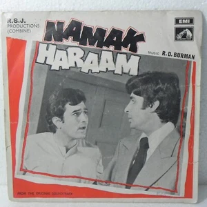 Namak Haraam EP Vinyl 7' Record Rare R D Burman 1973 Bollywood Hindi Indian VG+ - Imagen 1 de 6
