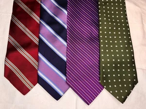 Brooks Brothers Fleckenresistente Menge 4 Krawatten Seidenkrawatten - Bild 1 von 3