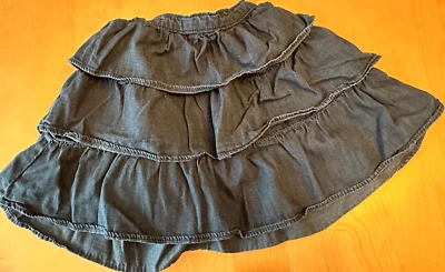 BABY GAP DENIM RUFFLE SKIRT GIRLS SZ 4 - Image 1 of 3