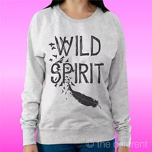 Light Women's Sweater Light Gray 'Wild Spirit' Road To Happiness - Picture 1 of 1