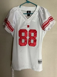 NWT White Reebok NFL New York Giants #88 Nicks SEWN Jersey Womens XL rhinestones - Picture 1 of 11