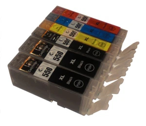 6 Tinte für Canon Pixma PGI550 CLI551 PGI-550 CLI-551 Multipack PGBK C M Y BK GY - Picture 1 of 1