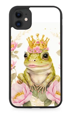 Capa telefone de borracha princesa sapo príncipe rainha tiara tiares rainha AZ02 - Imagem 1 de 2