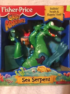 BRANDNEU IN BOX Fisher Price Great Adventures SEA SERPENT 2-köpfiger Drachentaucher - Bild 1 von 2