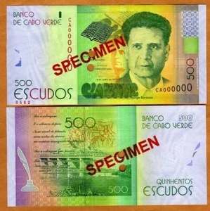 SPECIMEN Cape Verde, 500 Escudos, 2014 (2015), P-72s, UNC - Picture 1 of 1