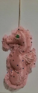 7 Zoll Handarbeit Stofftier Dekor Rosa Seepferdchen mit Pailletten und Perlen Detail, alle Altersgruppen - Bild 1 von 5