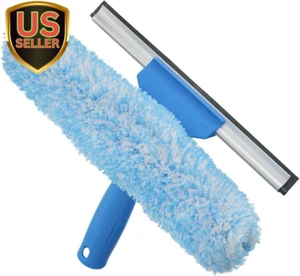 Professional 2-In-1 Squeegee & Scrubber - 10” Window Cleaning Tool – Cleaning... - Picture 1 of 1