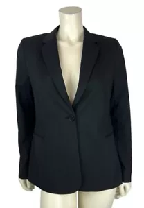 NEU Cargo Crew schwarzer Taylor Blazer Größe 10 Damen Knopf Jacke Arbeitsuniform - Bild 1 von 12