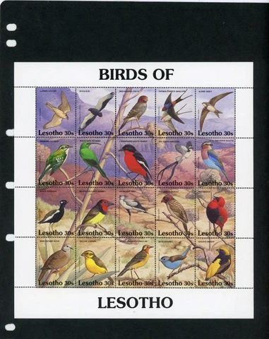Lesotho 1992 Birds Scott# 886 Mint NH Cover