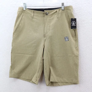 Volcom Surf & Turf Shorts Men's 29 Khaki Kerosene Hybrid Stretch Skate Swim - Picture 1 of 12