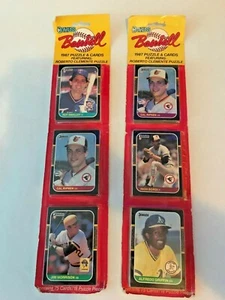 1987 DONRUSS RACK BLISTER PACKS Lot of 2 CAL RIPKEN ON TOP! 75 cards each - Picture 1 of 5