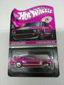 2020 HOTWHEELS RLC PINK SPECTRAFLAME PAINT PARTY CONVENTION '70 MUSTANG BOSS 302 - Foto 1 di 12