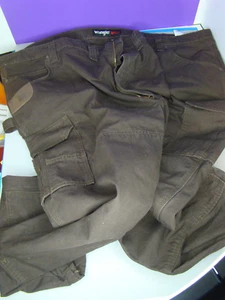 Wrangler Riggs Workwear Pants 52x30 3W060BR Ranger Relaxed Fit Dark Brown - Picture 1 of 9