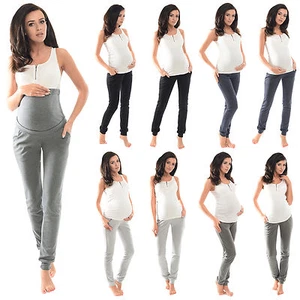 Lila Umstands- und Schwangerschaftshose über Beule Top Yogahose Joggerhose 1307 - Bild 1 von 47