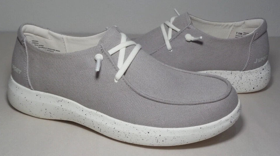 Jsport Ladies' Size 7 Casual Slip On Shoe Grey