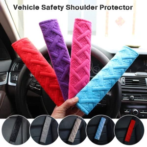 Car Seat Belt Pads Safety Cushion Shoulder Strap Covers Soft Plush Harness NEW - Bild 1 von 23