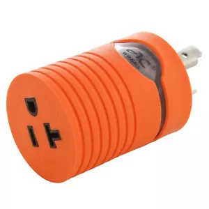 20A 125V NEMA L5-20 Male Plug to 20A 125V NEMA 5-20R Female Connector Adapter - Picture 1 of 7