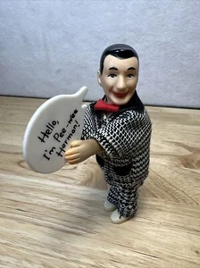 Rare Vintage Pee-Wee Herman Holding Sign Doll Toy Clip-ON Doll 4.5" - Bild 1 von 7
