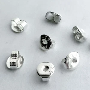 50/100 925 Estampado Plata Chapado Mariposa Pendiente Trasero Tapón Desplazamiento Tapón Perno 291 - Imagen 1 de 2