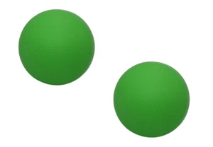 (2) Pet Big Dog Balls Chew Glow In The Dark Ball 3.5 Toys Puppy Play Fetch Green - Picture 1 of 2