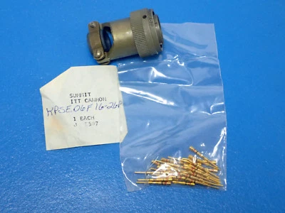 ITT CANNON KPSE06F16-26P CIRCULAR AIRCRAFT MIL SPEC CONNECTOR, NOS! - Image 1 of 4