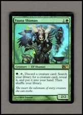 FOIL FAUNA SHAMAN M11 2011 Magic the Gathering mtg 1x x1 MP