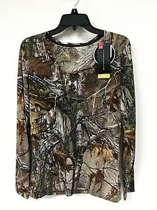 $45 Under Armour Threadborne Women’s Hunting Camo Shirt Size L - Picture 1 of 7