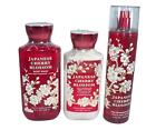 Bath & Body Works japanischer Kirschblütennebel, Gel, Lotion 3-teiliges Geschenkset