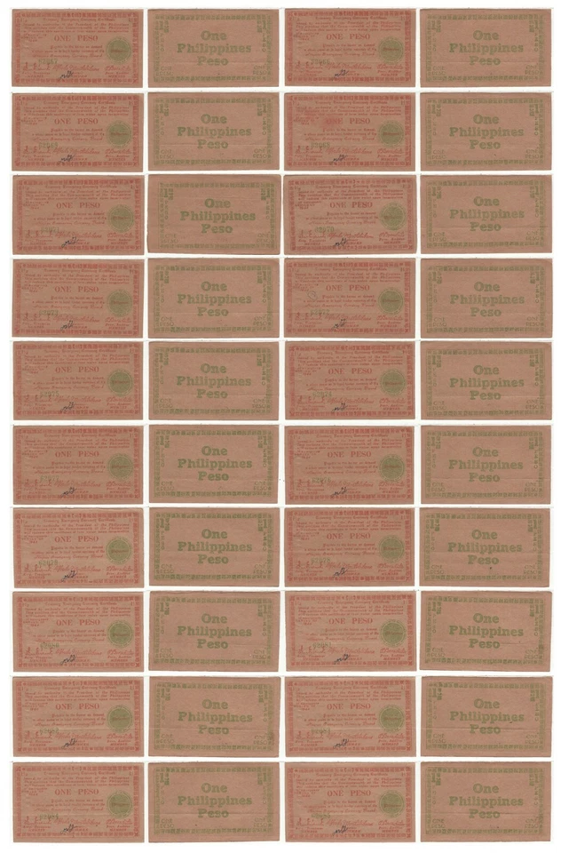 1944 Philippines Guerrilla Currency Negros Province 20 Consecutive XF/AU S673 - Image 1 of 1