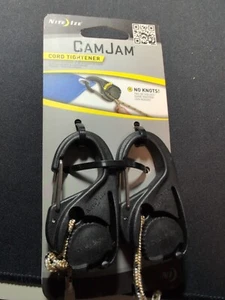 Nite Ize CamJam 2er Pack Seilspanner integrierter Karabiner mit 8 Fuß Coyote Seil - Bild 1 von 2