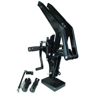 FXCNC Rearsets Foot Peg Footrest For Kawasaki Ninja 650R (ER-6F)/ER-6N Black - Bild 1 von 7