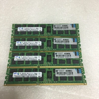 SAMSUNG 32GB 4x 8GB 2RX4 PC3-10600R M393B1K70CH0-YH9Q5 SERVER RAM FREE S/H - Image 1 of 4