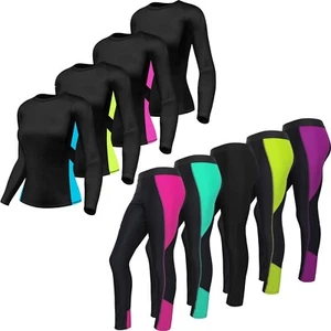 Damen Frauen Kompression Top & Tights Gym Gewichtheben Joggen Laufen Yoga - Bild 1 von 17