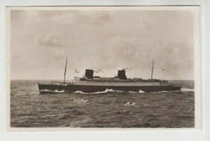 AK Schiff, Turbinen Schnelldampfer Bremen, Schiffsansicht, ca. 1930 - Bild 1 von 2