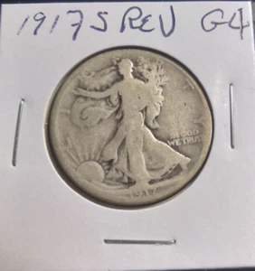 1917 S REVERSE Walking Liberty Half Dollar - Bild 1 von 2