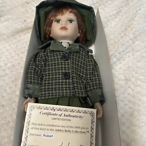 RAREđź’– 1 out fof 5k Ashley Belle Bisque Porcelain "Robert" Doll with Stand &COA - Picture 1 of 12