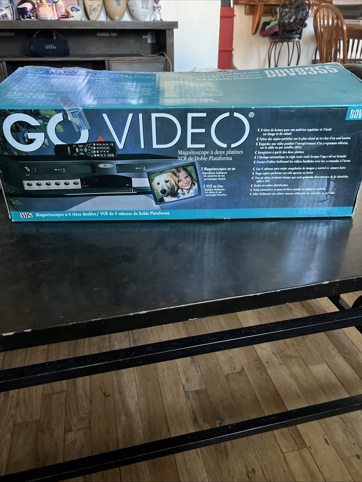 GO VIDEO DOBLE CUBIERTA VCR DDV9355 Nuevo en Caja Nunca Usado Foto 1 de 4