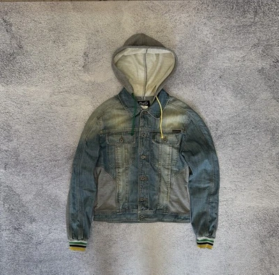 Dolce & Gabbana Reggae 76 Denim Jacket Hoodie Men’s M Vintage Jamaica Logo - Image 1 of 4